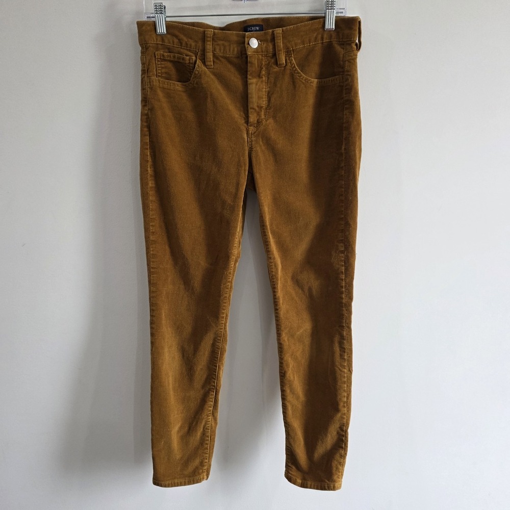 J Crew Womens Corduroy Pants‎ Skinny Size 27 Gold